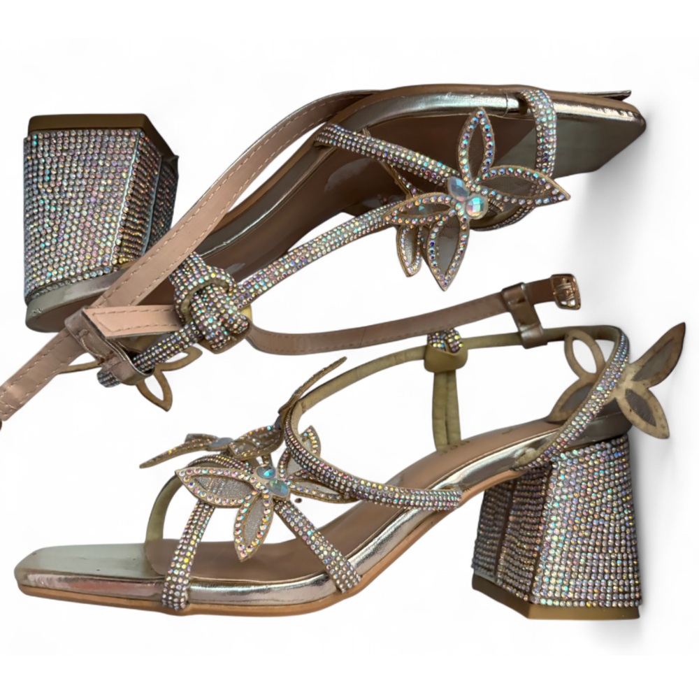 Women Glitter Heels 2 Inch